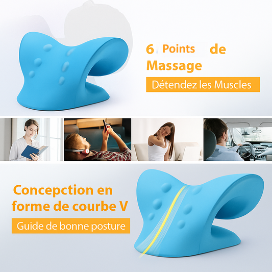 🌙 Oreiller de Relaxation Cervicale ZenAlign – Alignement & Détente