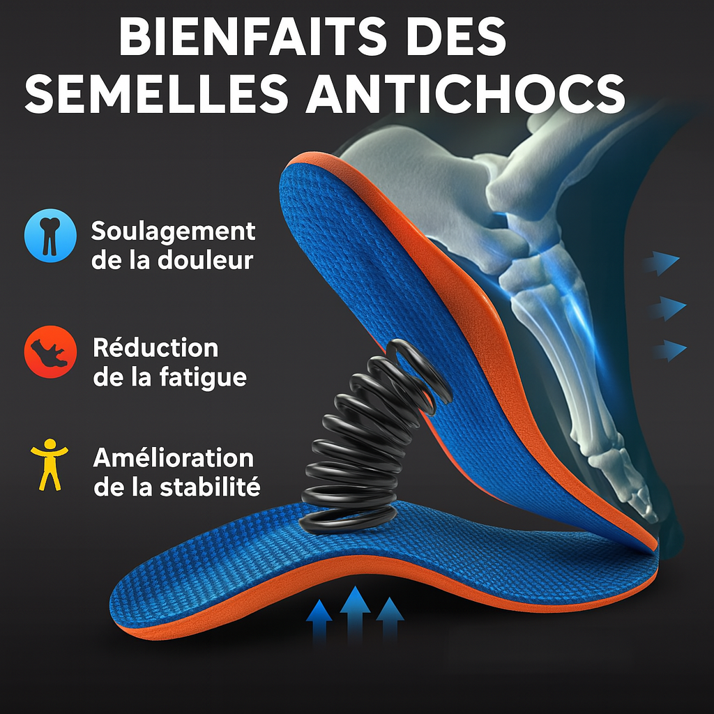 🦶 Semelles Confort Antichoc – Bien-être & Maintien au Quotidien