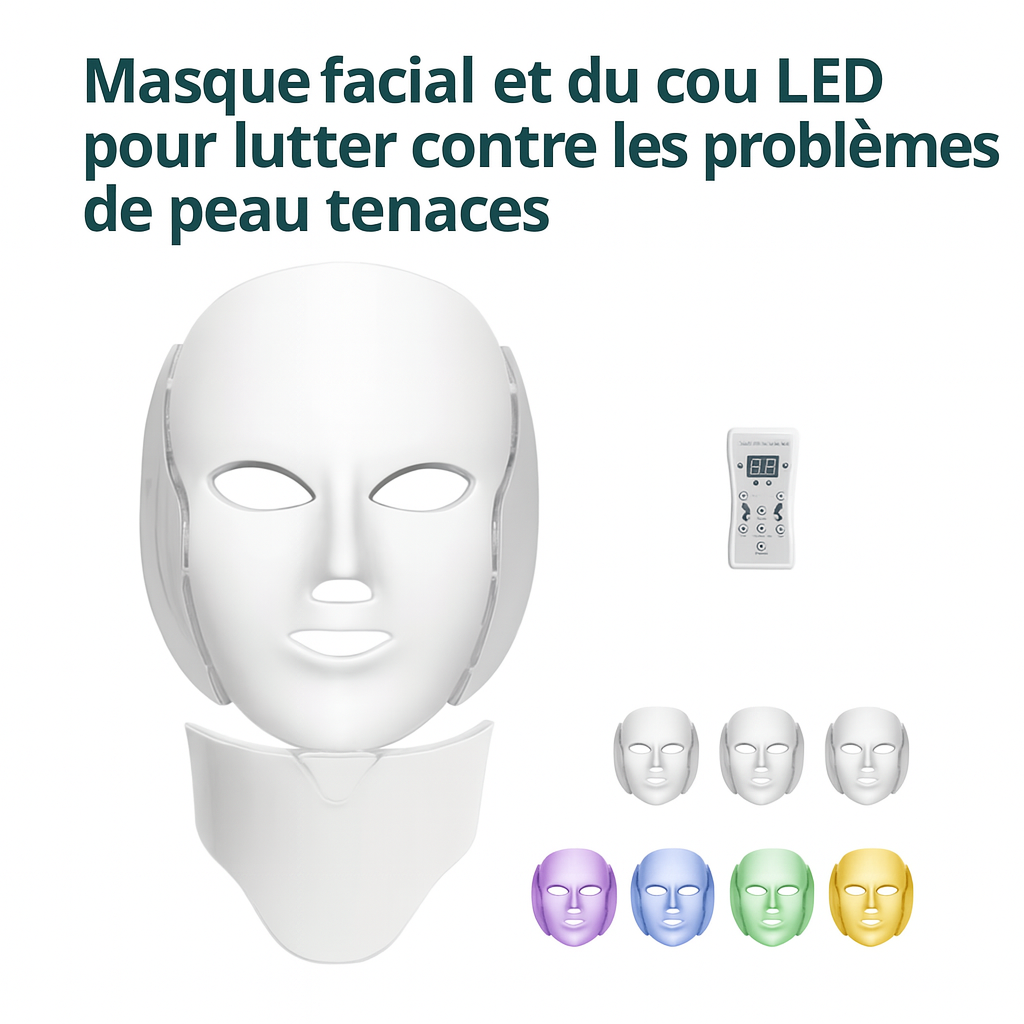 Masque professionnel de luminothérapie – Soin de la peau