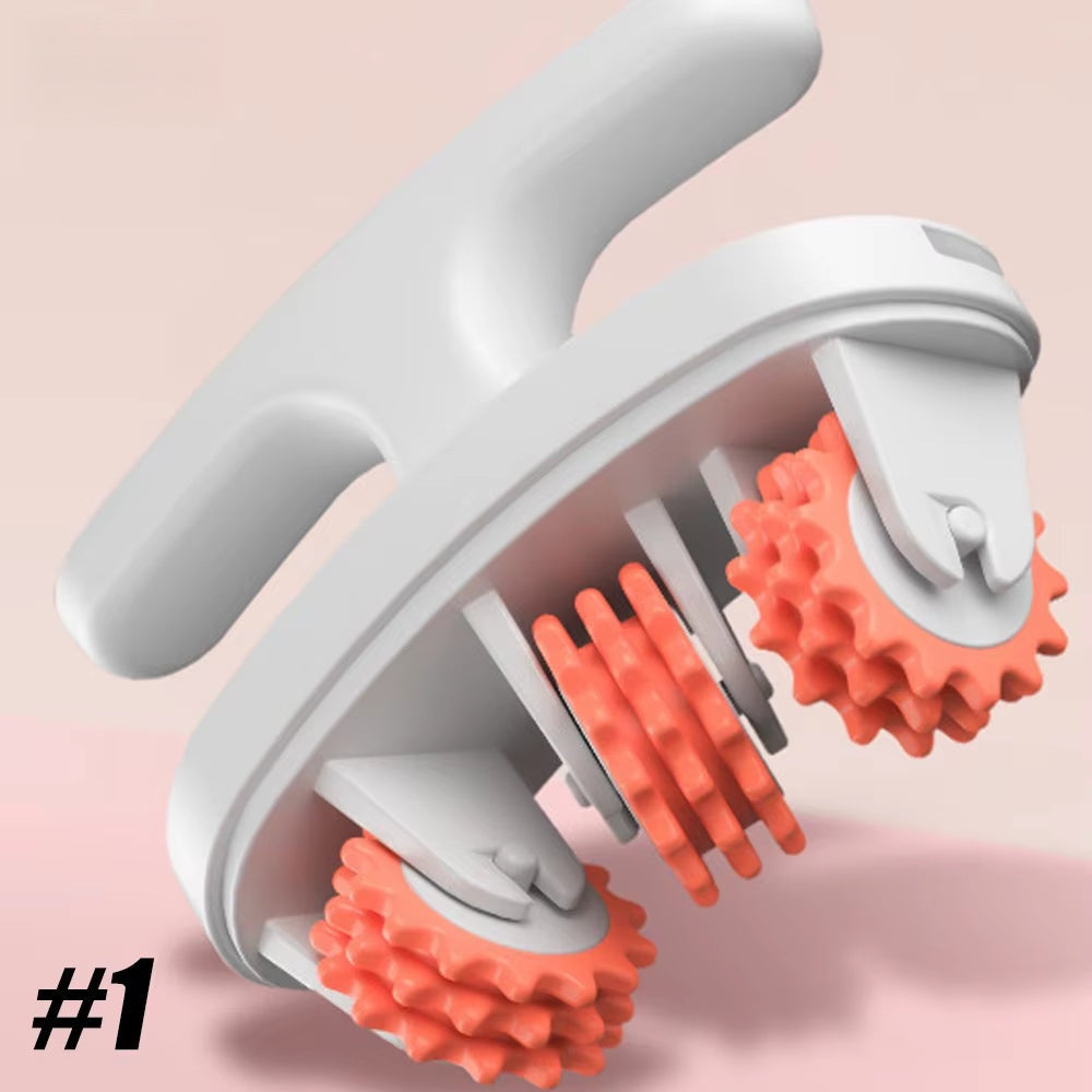 Rouleau de masseur des jambes manuelles pour le soulagement de la douleur musculaire et la mise en forme du corps - Massage des tissus profonds pour le cou, les épaules, le dos, les bras et les jambes