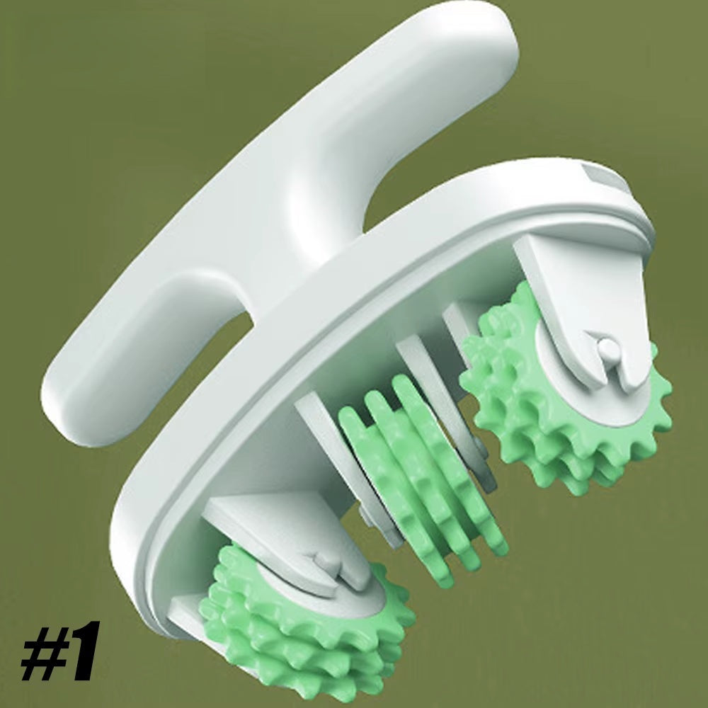 Rouleau de masseur des jambes manuelles pour le soulagement de la douleur musculaire et la mise en forme du corps - Massage des tissus profonds pour le cou, les épaules, le dos, les bras et les jambes