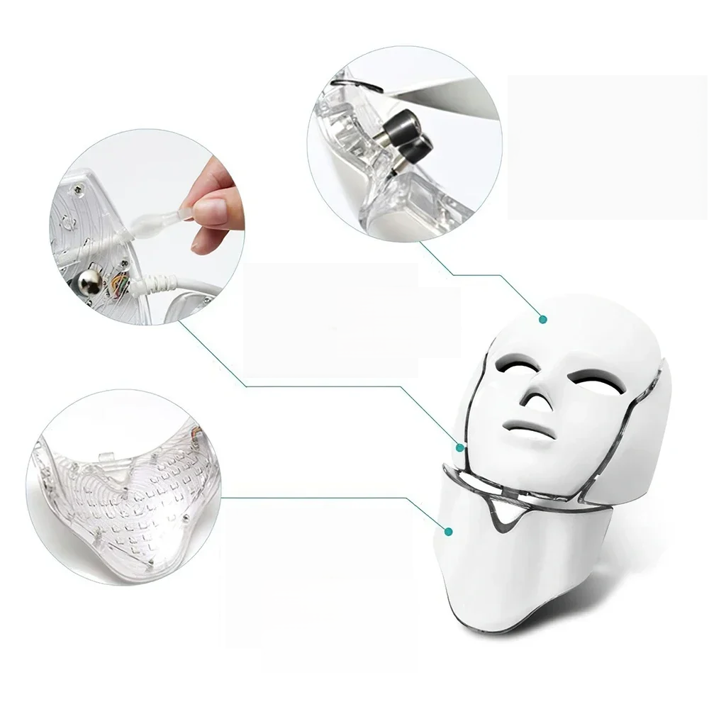 Masque professionnel de luminothérapie – Soin de la peau