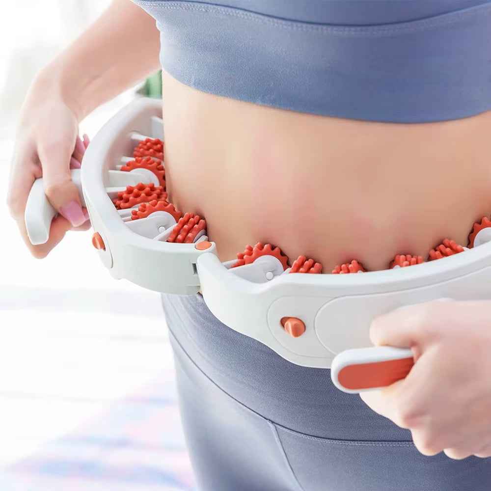 Rouleau de masseur des jambes manuelles pour le soulagement de la douleur musculaire et la mise en forme du corps - Massage des tissus profonds pour le cou, les épaules, le dos, les bras et les jambes